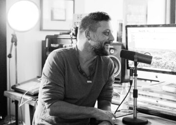 picture of George in a studio